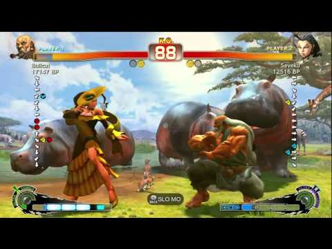 Bullcat [Gouken] vs Seveku [Rose] SSF4 Japanese Online Ranked Matches - TRUE-HD