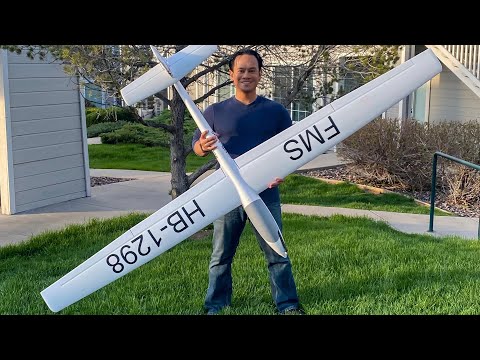 FMS ASW-17 PNP 2500mm Glider Flight