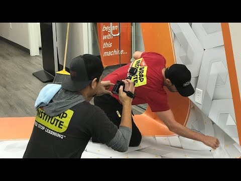 ORAJET 3169RA - Window, Wall & Floor Wrap Application Video - ORAFOL Americas