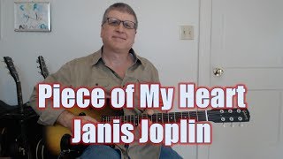 Piece of My Heart by Janis Joplin Guitar Lesson with TAB