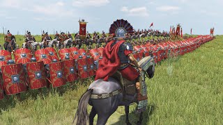 500 Romans vs 1000 Egyptians in the Valley | Mount & Blade 2