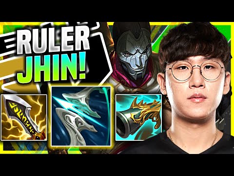 RULER THE JHIN GOD WITH NEW ITEMS! - GEN Ruler Plays Jhin ADC vs Ezreal! | Preseason 11