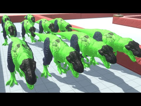 10 Hulk T Rex DEATH RUN - Animal Revolt Battle Simulator