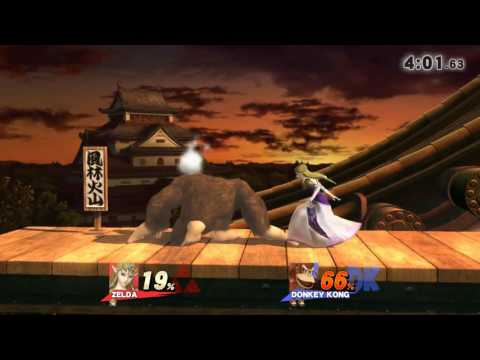 ssb4 wiiu zelda vs donkey kong