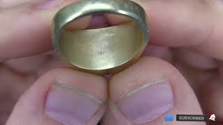 192 | Large 18K Ring Fake! Magnetic Gold They Still Selling it!