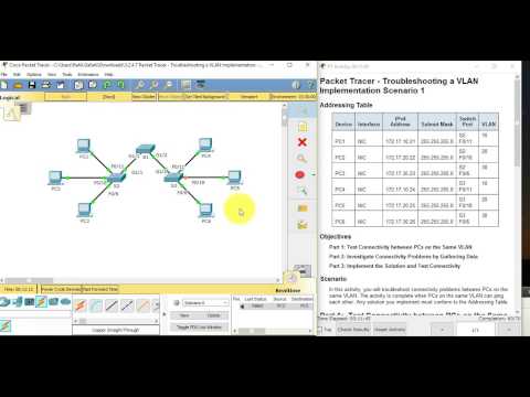 3.2.4.7 Packet Tracer - Troubleshooting a VLAN Implementation - Scenario 1