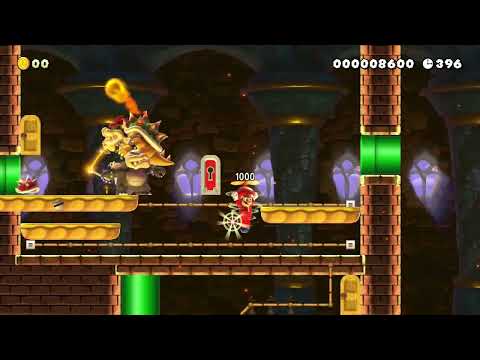 マグマから逃げ切れ！ [Escape from the magma!] by ドッスンセンパイミオ 🍄Super Mario Maker 2 ✹Switch✹ No Commentary #dgg