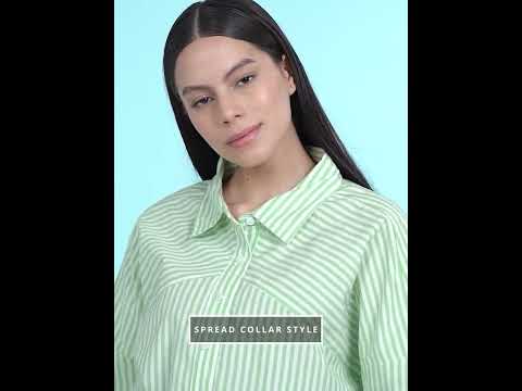 FOREVER 21 Women Striped Casual Multicolor Shirt Buy FOREVER 21