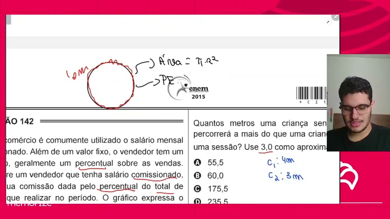 Resolução em Vídeo — Questão 143 ENEM 2015 PPL