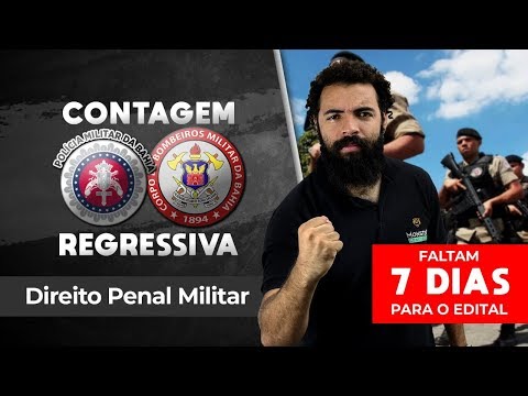 ⏱️ Concurso PMBA/CBMBA - Projeto Contagem Regressiva - Aula 1 - Direito Penal Militar