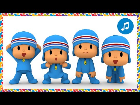 CANCIONES INFANTILES de POCOYÓ - Cabeza, hombros, rodillas y pies | Caricaturas y dibujos animados