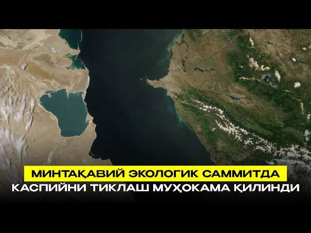 Минтақавий экологик саммитда Каспийни тиклаш муҳокама қилинди
