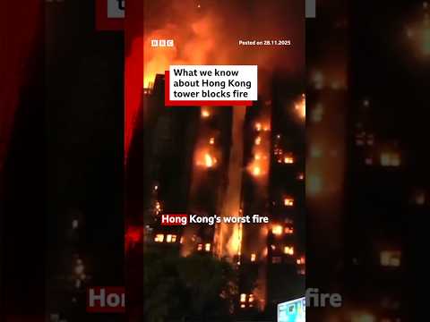 Eight more arrested over Hong Kong fire that killed at least 128 people. #BBCNews