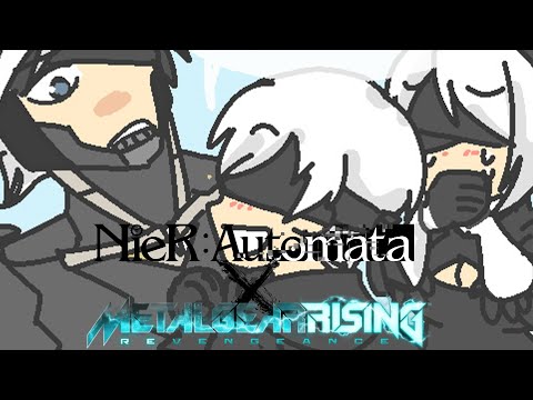 Metal Gear Rising x Nier Automata 2B and 9S Meet Raiden (Comic Dub)