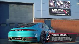 Video: Milltek Titan Duplex Race-Sportauspuff Porsche 911 992 Carrera S