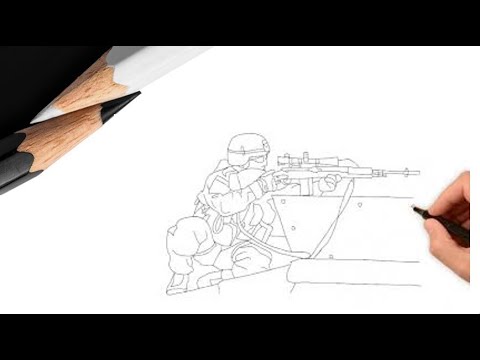Как поэтапно нарисовать спецназовца поэтапно