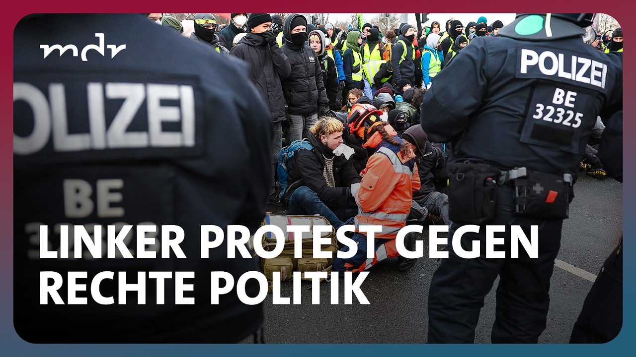 Linker Protest gegen rechte Politik - Der AfD-Bundesparteitag in Erfurt | Fakt ist! | MDR