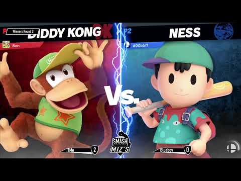 Smash @ Miz's WiFi Sub Tourney - iTMe (Diddy Kong) vs. Blueboy (Ness) Winners Round 2