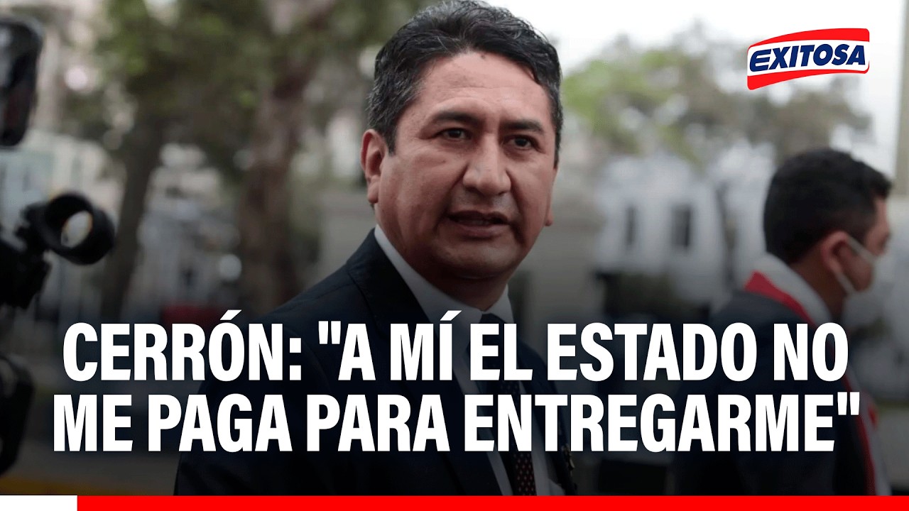 🔴🔵 Vladimir Cerrón: "A mí el Estado no me paga para entregarme, le paga a la PNP para capturarme"