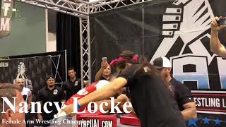 Nancy Locke Arm Wrestling
