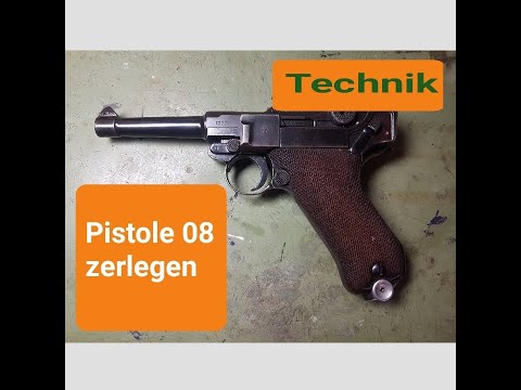 Disassembling and assembling a P08 Luger handgun #tskgo5 WW1 WW2 P08 Handgun German