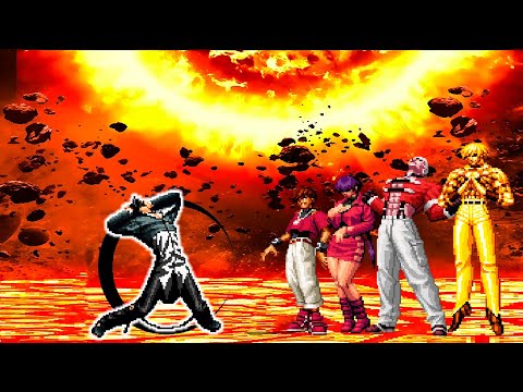 [KOF Mugen] Boss Orochi Iori AR vs Orochi Team