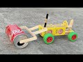 How To Make Matchbox Road Roller Leveling Machine Diy Mini Road Roller Mini Rolar