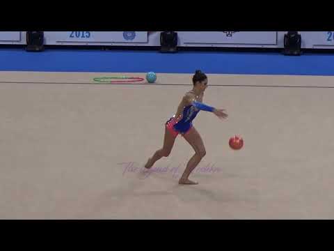 Anna SEBKOVA (CZE) ball - 2015 Stuttgart worlds Qualifs