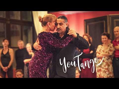  Gregorio Garrido  and  Martha Giorgi  are  dancing  to  the  tango  "  Mala Junta  "  by  Osvaldo Pugliese  in  2025