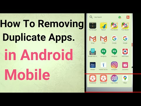 My cellphone shows two icons of one app? How To Removing Duplicate Apps.