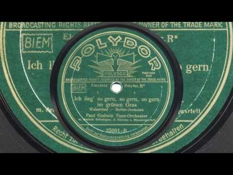 Paul Godwin Tanzorchester: Ich lieg' so gern im grünen Gras (Erwin Hartung, 1933)