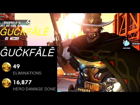 TOP 500 DPS MAIN - GALE MCCREE! 49 ELIMS! [ OVERWATCH SEASON 19 TOP 500 ]
