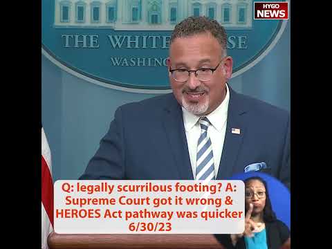 Q: legally scurrilous footing? A: Supreme Court got it wrong & HEROES Act pathway was quicker