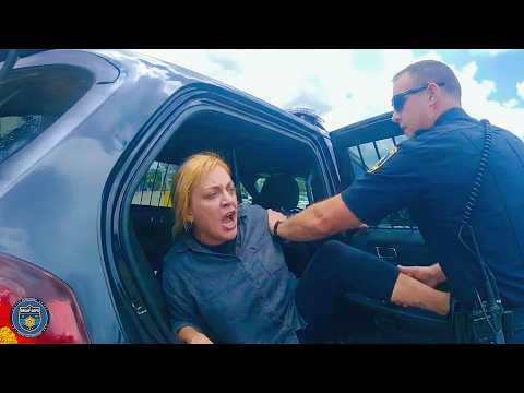 Karen Shoplifter Slips Cuffs, Kicks Cop, Then Plays the Victim | Karens Getting Arrested By Police