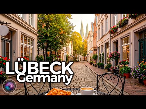 Lübeck in 4K 🇩🇪 Ruhiger Morgenspaziergang durch Deutschlands mittelalterliches Juwel