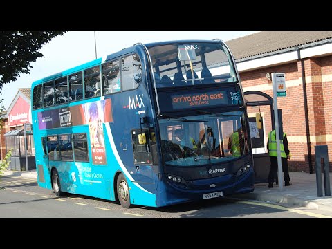 Front View: Arriva North East 7533 (NK64EEU) Dennis Trident 2/Enviro 400