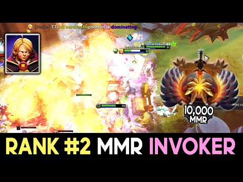 Rank 2 Invoker in Sea Server | 10,000 MMR | inYourdreaM Auto-SunStrike Invoker GOD DOTA 2