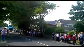 preview picture of video 'olympic torch comes to filey, north yorkshire'