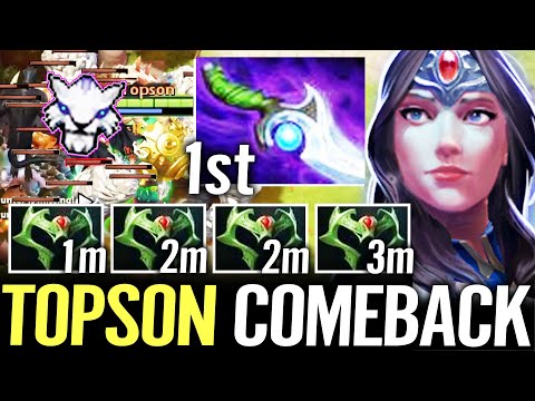 🔥 TOPSON Mirana NEW MID 3x Wraith Band + Diffusal — 21.000 Gold Comeback Gosu META Dota 2 Pro