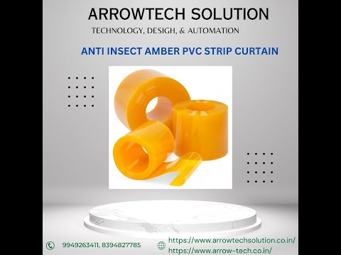 Pvc Strip Curtain Anti Insect Yellow Amber