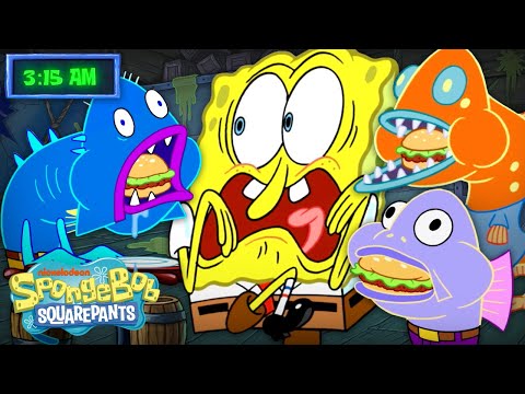 在蟹堡王的一整晚？| 海綿寶寶 (An Entire NIGHT in the Krusty Krab ?? | SpongeBob)