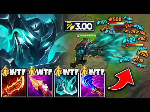 Mordekaiser but I attack so fast it looks like I'm hacking (3.00 ATTACK SPEED WTF?)