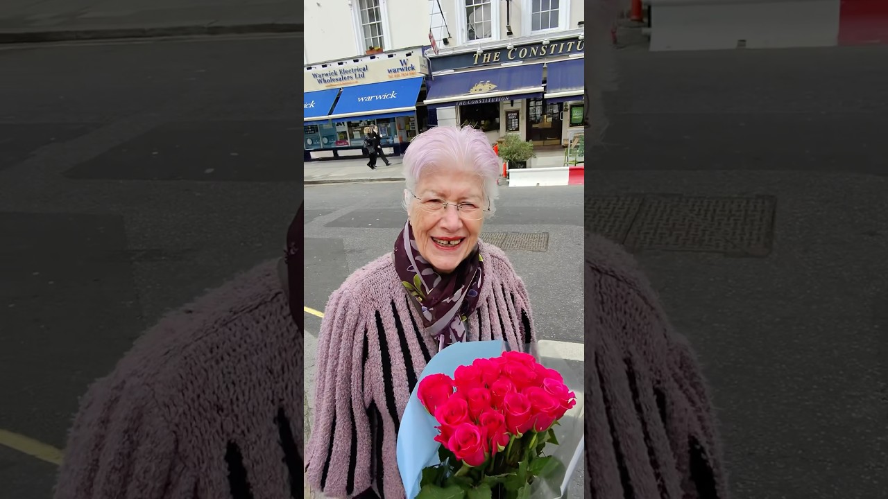 Giving out Free Flowers
