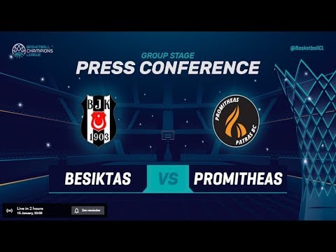 Besiktas Sompo Japan v Promitheas Patras - Press Conf - Basketball Champions League 2018-19