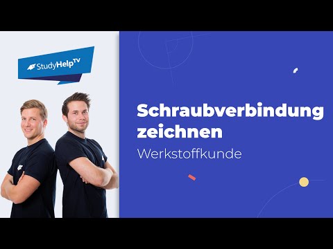 Draw a screw connection | StudyHelp