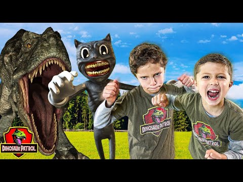 Cartoon Cat Attacks Dinosaur Park Official Movie | Dinosaur Patrol Escape | Dinosaurs for Kids