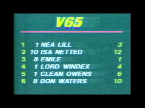 V65-tävlingar på Jägersro 14 mars 1987.