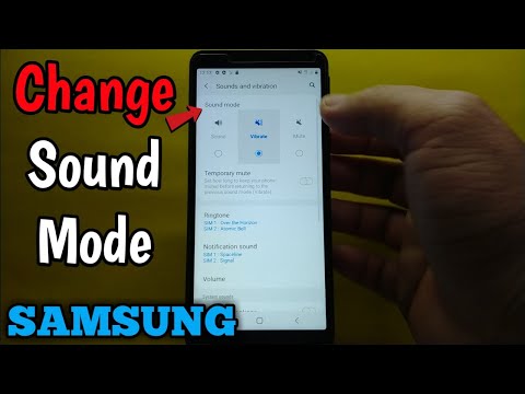 How to change sound mode on Samsung Galaxy A01 Core