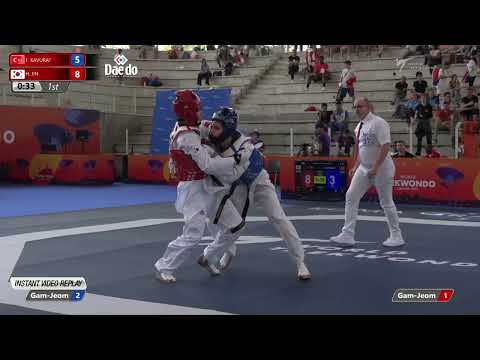 113 M-68kg R-32 KAVURAT Ferhat can TUR 🔵 vs 🔴 JIN Ho-jun KOR I Rome 2022 World Taekwondo GP