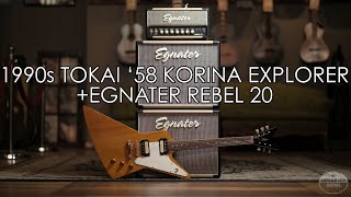 Video thumbnail for "Pick of the Day" - 1990s Tokai '58 Korina Explorer Reissue and Egnater Rebel 20 by Emerald City Guitars